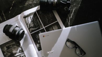 Photo Camera, Laptop