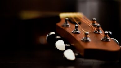 Photo guitar, camera