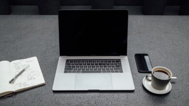 Photo Laptop, Coffee