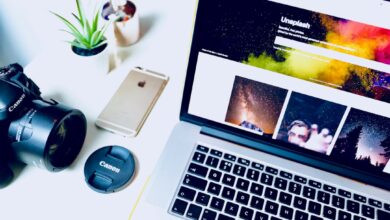 Photo Camera, Laptop