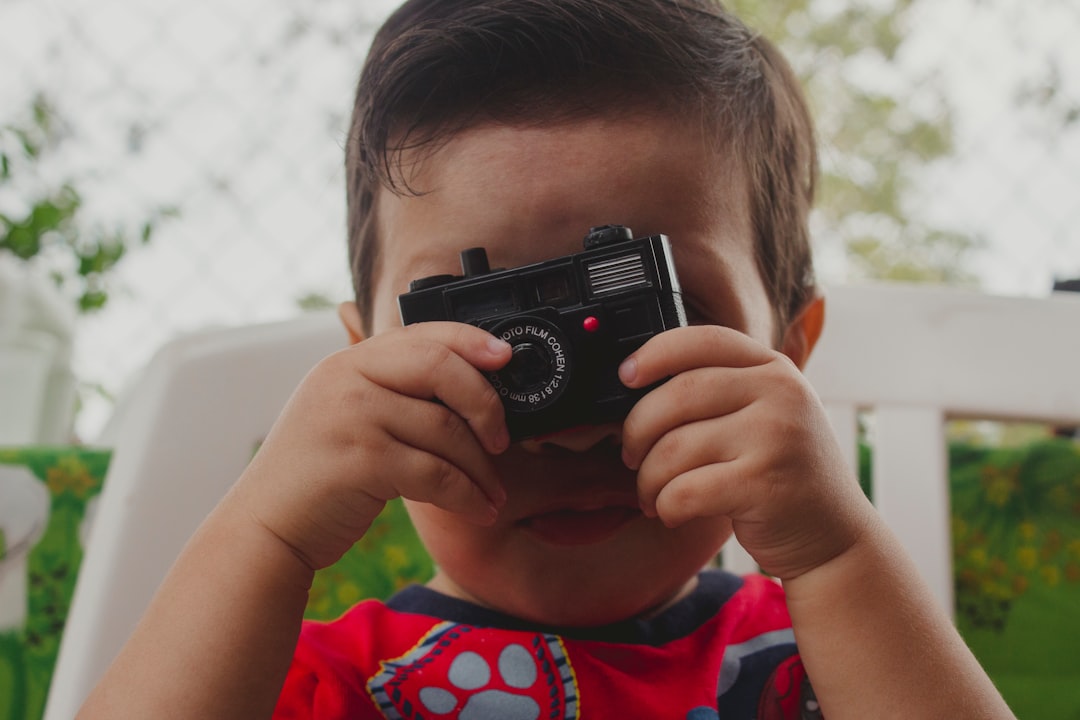 Photo Camera, microphone, laptop, children, content, creativity