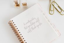 Photo Notion planner: organization