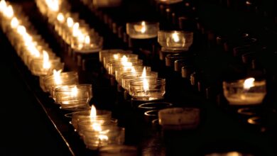 Photo candles, bathrobe