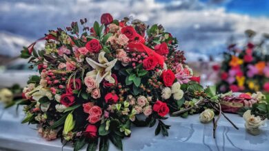 Photo Casket, hearse